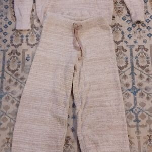 NWT Softies Women's Heather Coco Marshmallow Johnny Collar Lounge Set Size XS